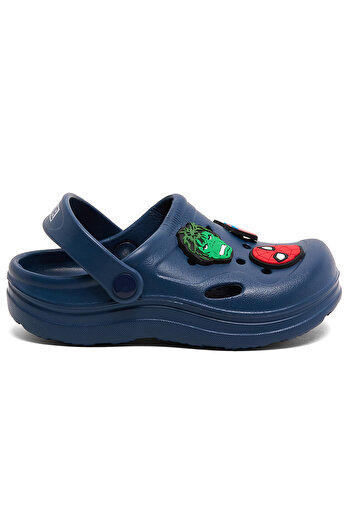 R&B Navy Blue KIDS BOYS CLOGS CHARACTER 26-31