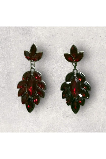 Sabek Bujiteri Selvia Crystal Stone Earrings - Bride, Henna Daily Use