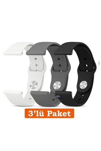 Dexmon Redmi Watch 5 Active / Redmi Watch 5 Lite Compatible 22mm 3-Pack Silicone Cord Set