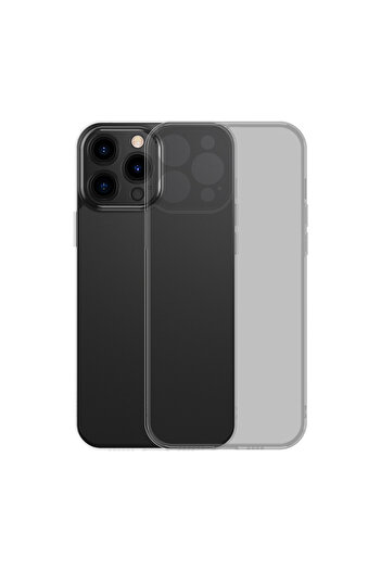 Baseus Etui pokrowiec do iPhone 13 Pro sztywna obudowa z żelową ramką czarny