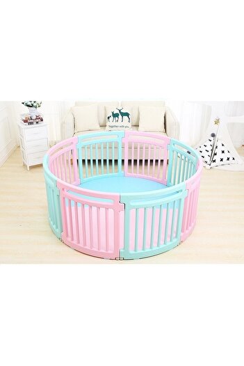 Nichiduta Garden Nichiduta Garden Round Play Yard Pink indoor/outdoor playground fence with rounded edges