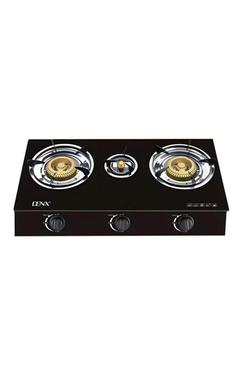 Denx High quality gas stove with gold lid, strong flame, and automatic ignition DX2807