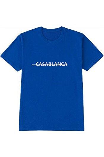 MARKATEM μεγάλου μεγέθους άνετη εφαρμογή casablanca δέκα εμπριμέ unisex βαμβακερά μπλουζάκια