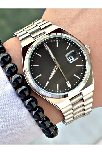 Tisaati Premium Series Special Design Luxury Series Metal Cord Classic Men's Wrist Watch - Bracelet Gift