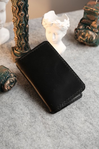 TROYACRAFT Handmade Leather Card Holder Wallet - Apollon