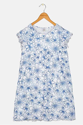 DeFacto Kids Girl Floral Print Casual Dress, Multicolor