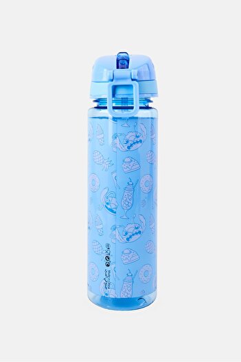 Disney Plastic Stitch Cutie Pie Water Bottle 750 ml, Blue