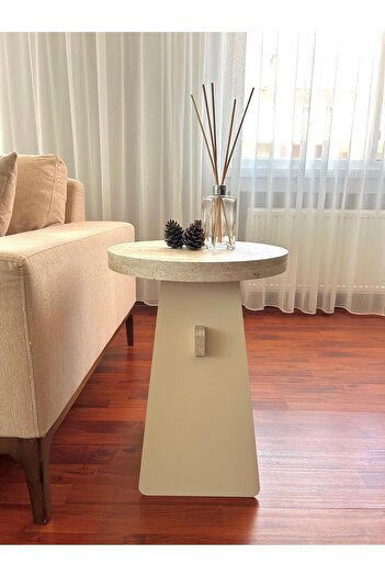 desping WİNG, MODERN YAN SEHPA MANTAR SEHPA BOHEM DEMONTE SEHPA ÇAP 42 CM YÜKSEKLİK 51 CM