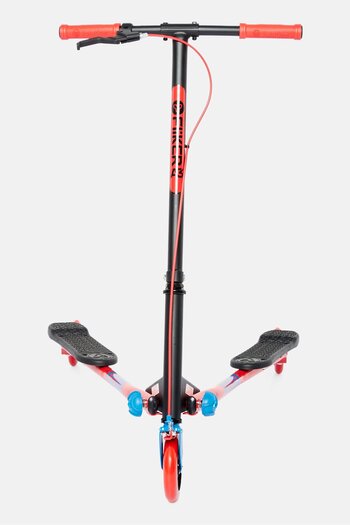 Yvolution Y Fliker Air A3 Scooter 3 Wheels Foldale Wiggle Scooter, Black