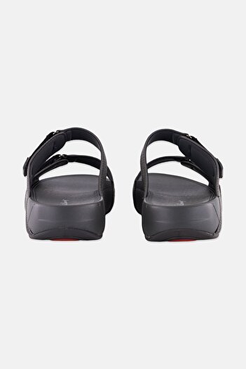 English Laundry Men Two Strap Slip On Arabic Sandals, Dark Grey