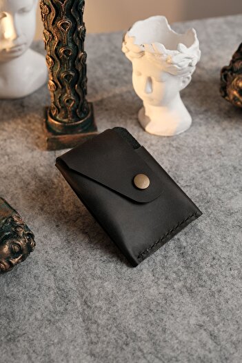 TROYACRAFT Handmade Leather Card Holder Wallet - Bergama