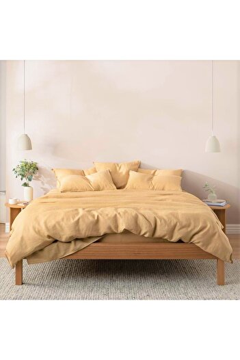 Kotonia Home bed sheet, 100% cotton, Olandina color, 220x240 cm, camel