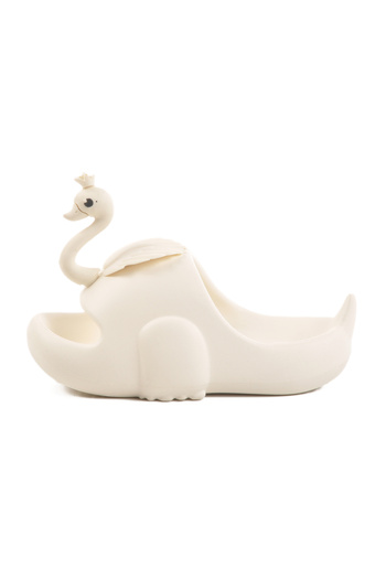 Aspor White Girl's Flat Slippers
