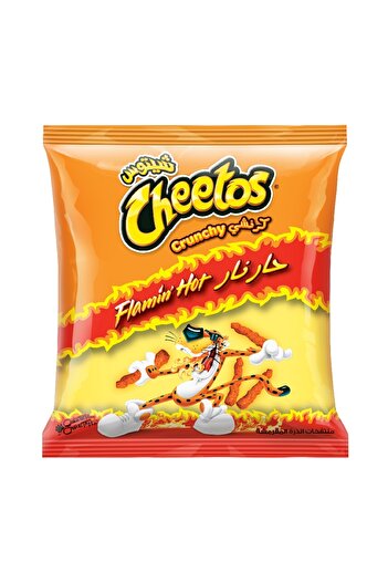Cheetos Crunchy Flamin Hot Cheese Flavored Snacks, 25g