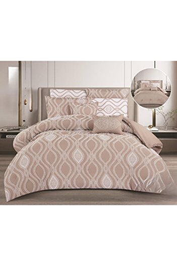 Mark A luxurious king-size double bed sheet to add beauty and elegance to your room accessories, made of microfiber, size 240*260 cm