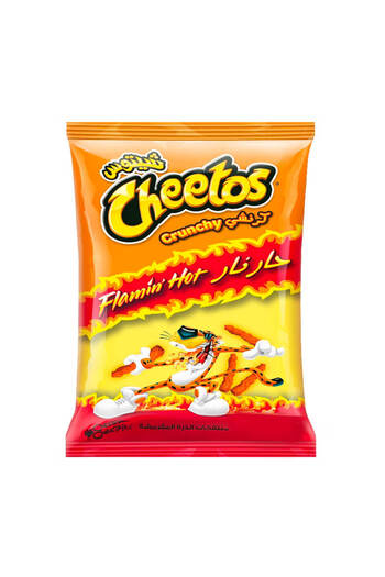 Cheetos Crunchy Flaming Hot Chips, 190 g