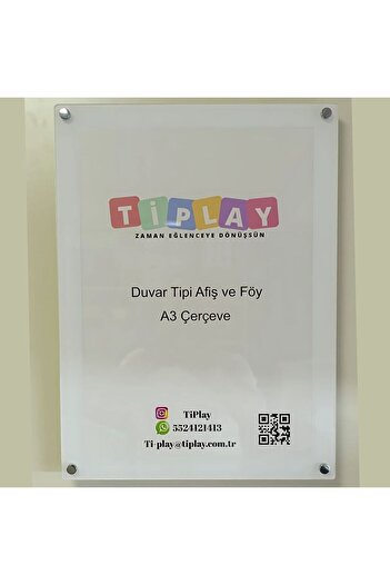 Ti Play Wall Mounted Banner and Foil Frame Uv Printed