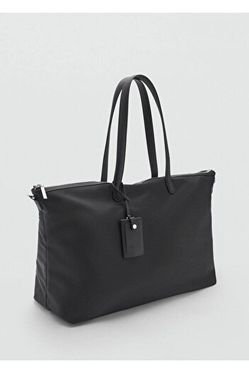 MANGO Woman Geantă shopper din nailon de dimensiuni mari