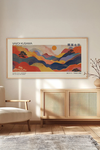 Artavessa Tek Parça Gerçek Ham Ahşap Yatay Panorama Çerçeveli Tablo - Model 22