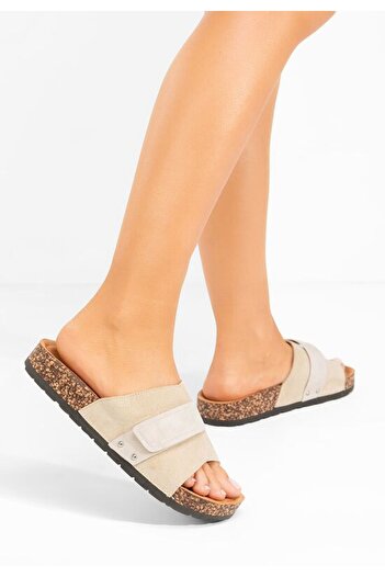 B T Shoes Thick-soled slippers Miela beige