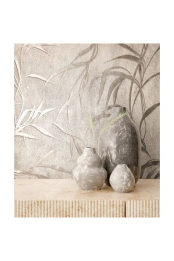 Marburg Wallpaper with leaf pattern and fine sheen City Glow 34286