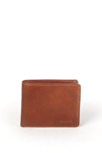 Grande Genuine Leather Men's Wallet Tan 1504