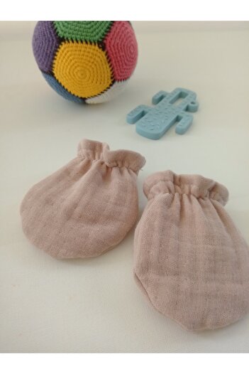 Wenaris Newborn 2-Piece Gloves & Baby Girl Boy Gloves 100% Cotton Muslin Fabric