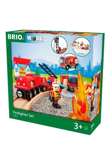 BRIO Firefighter train set