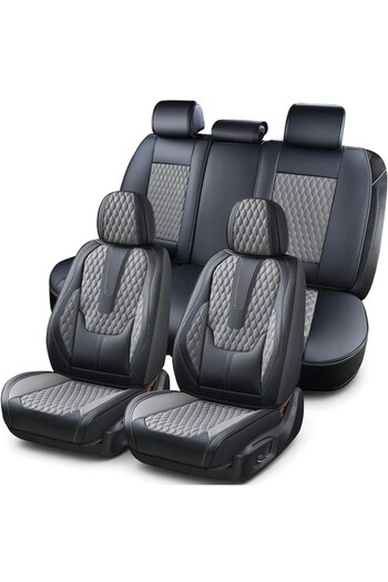 Elindor Complete set of 3 Elindor® car seat covers, Nappa leather, waterproof