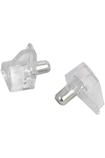 Generic X-DREE Cupboard Cabinet Shelf Support Pegs Pins Bracket Holder Clear 5mm Dia 20PCS