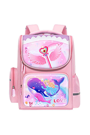 OEM School bag, Princess, Pink