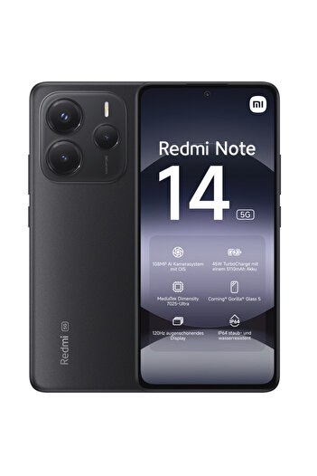 Xiaomi Redmi Note 14 Negru 6GB RAM, 128GB, 5G