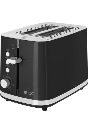 ECG ST 2766 Vintage Nero Toaster, 925 W, 2 slices, 7 browning levels, black