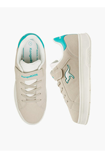 Kangaroos Girls' Solid Sports Shoes with Hook and Loop Closure