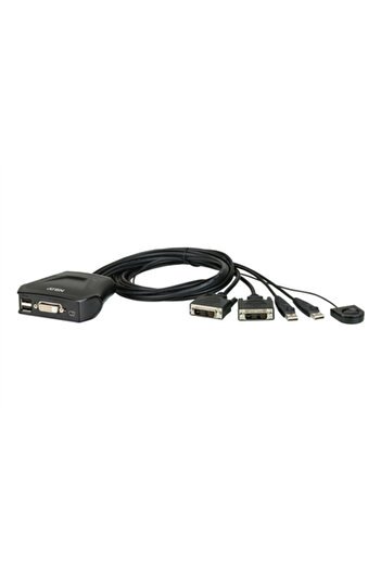 ARK PATENT Aten 2-portowy przełącznik KVM USB DVI ze zdalnym wyborem portów Aten |