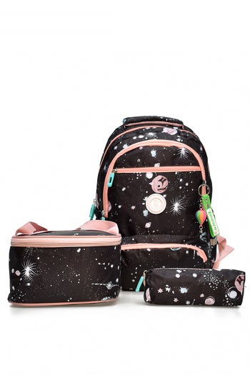 ELATAE Set of 3 Primary School Bags School Bag & Thermal Lunch Bag & Pen Holder 1385