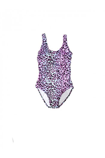 Argisa One-Piece Swimsuit, Purple with Print