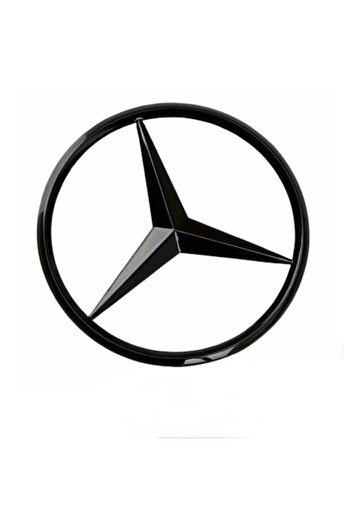 MAF Emblemă portbagaj pentru Mercedes, 90 mm, negru lucios