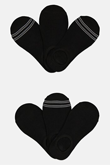 Dockers Men 6 Pairs Brand Logo Socks With Silicone Heel Grip, Black