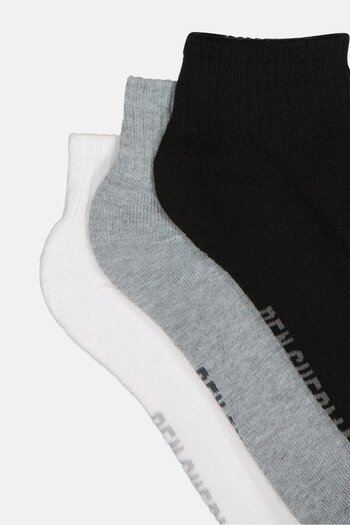 Ben Sherman Men 8 Pairs Brand Logo Quarter Cut Socks, Multicolor