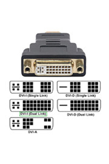 nelbo HDMI to DVI-I Dual Link (24 + 5pin) adapter, male-female shielded, premium