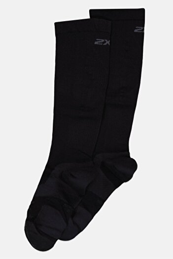 2XU Men 1 Pair Brand Logo Compression Socks, Black