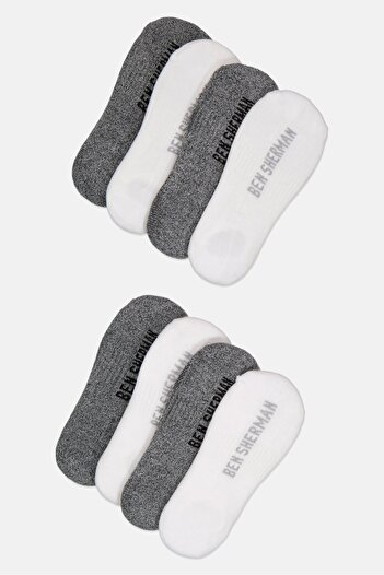 Ben Sherman Men 8 Pairs Brand Logo No Show Cut Socks, Multicolor