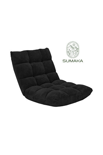 SUMAKA Folding Floor Chair with Back Support, 14 Adjustable Position, Padded Sleeper Bed, Soft Floor Chair