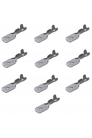 Rosfix Conector mascul 6.3x0.8mm izolat 10 bucăți