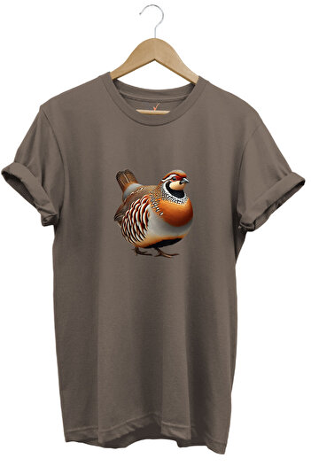 WİDİ Κυνήγι Κυνήγι Chinchilla Donut με στάμπα Wild Life 100% βαμβάκι Unisex T-shirt με κανονική εφαρμογή