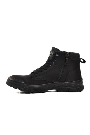 Bulldozer Μαύρα ανδρικά μποτάκια Nubuck 240038 M