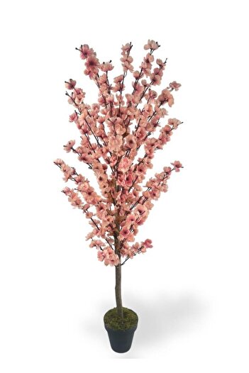 Nettenevime Yapay Ağaç Pembe Pastel Japon Kiraz Çiçeği Bahardalı Ağacı Sakura Çiçeği Çalılı 125cm