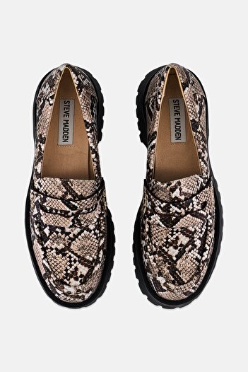 Steve Madden Women Uphold Snake Skin Slip On Casual Shoes, Multicolor