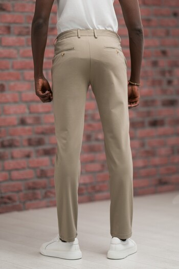 Paul Martin Regular Fit Likralı Penye Kumaş Beli İplikli Ve Lastikli Jogger Pantolon